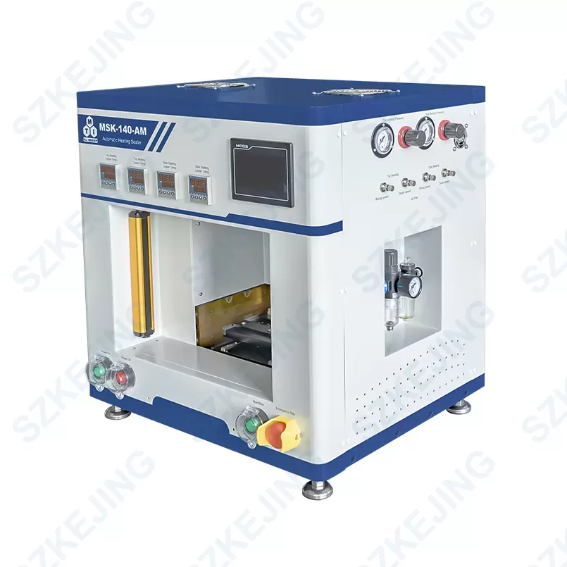Heating Sealer for Continuous Top/Side Sealing of Pouch Cells (Max. 190×190×12 mm)-MSK-140-AM