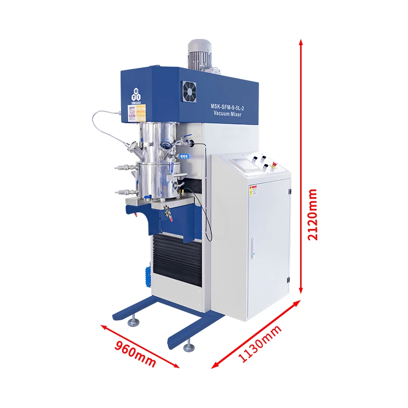 MSK-SFM-9-5L-2-05 Dual-Shaft Vacuum Planetary Mixer MSK-SFM-9-5L-2